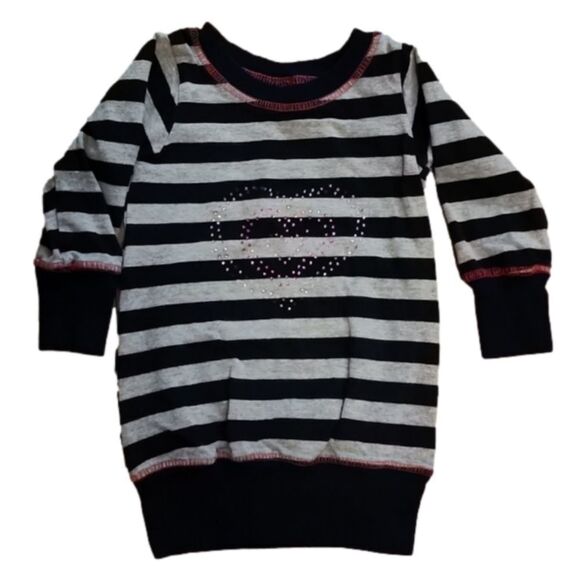 Nannette Other - Nannette Long Sleeve Striped Tunic Sweater